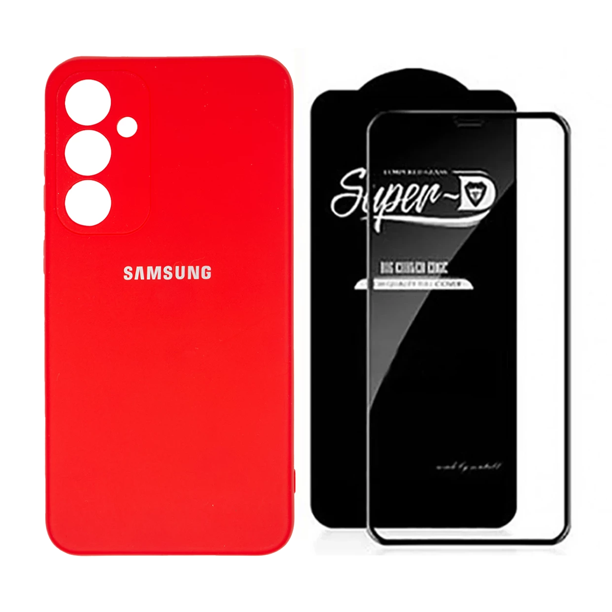 کاور گوشی سامسونگ Galaxy S23 FE مدل سیلیکونی به همراه گلس مدل Super D کاور گوشی سامسونگ Galaxy S23 FE مدل سیلیکونی به همراه گلس مدل Super D