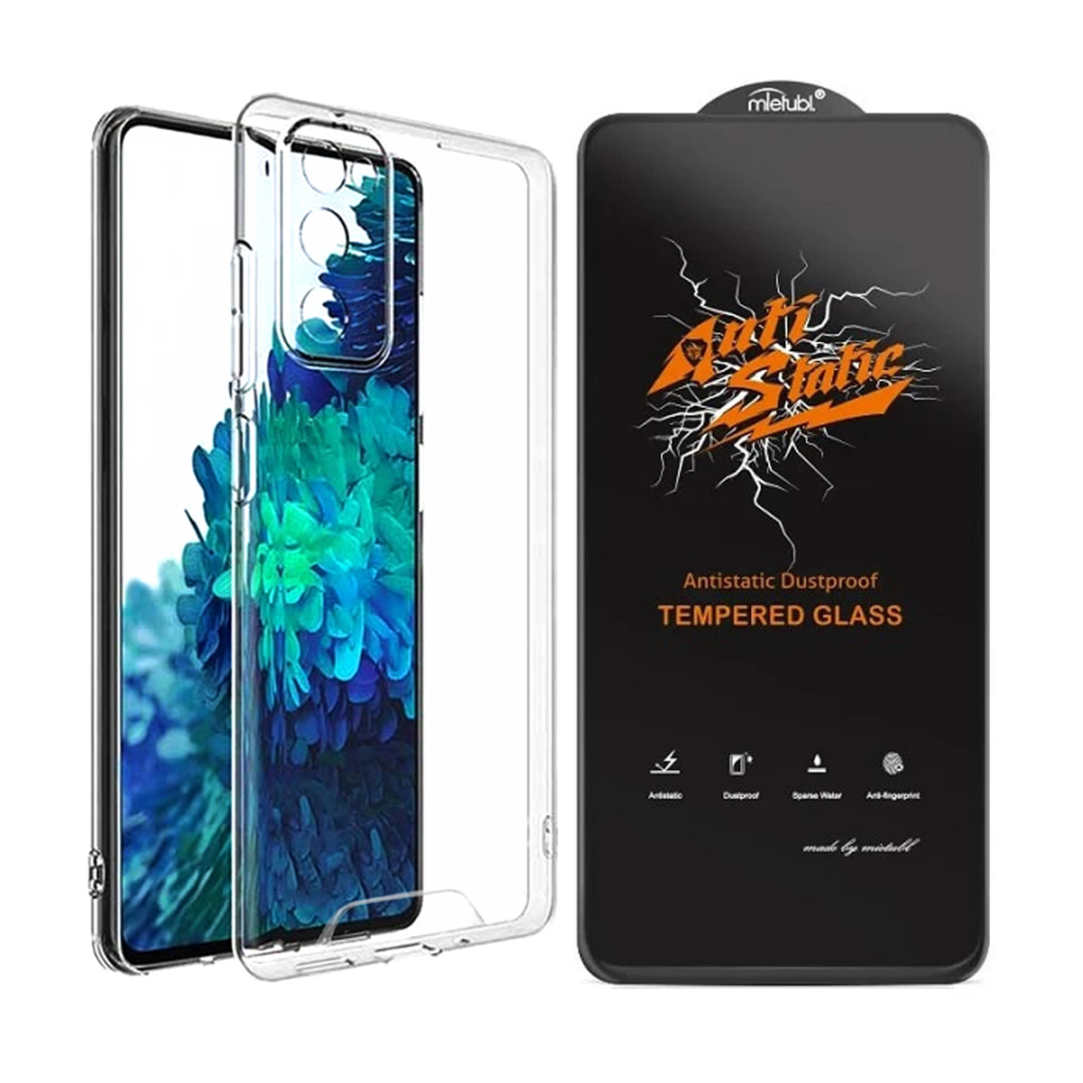 قاب گوشی سامسونگ Galaxy S23 FE اسپیس مدل ژله ای به همراه گلس میتوبل مدل Anti Static قاب گوشی سامسونگ Galaxy S23 FE اسپیس مدل ژله ای به همراه گلس میتوبل مدل Anti Static