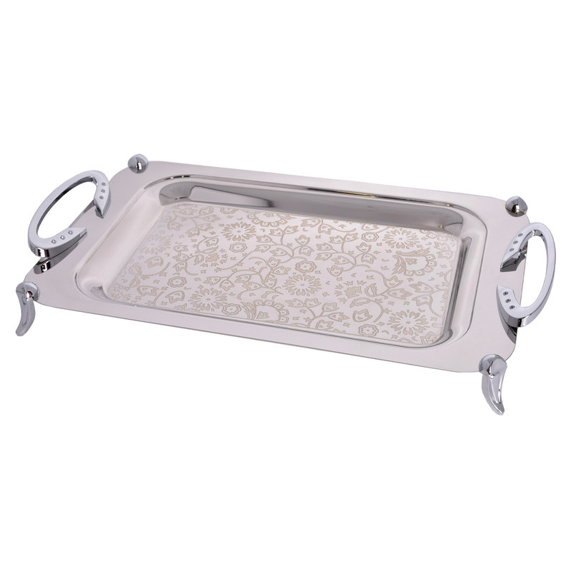 سینی یونیک طرح لاله کد 4047 سایز 30*52 سانتی متر