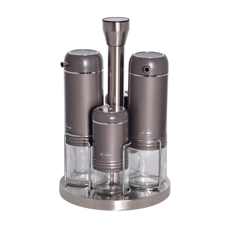 ست آبلیموخوری و نمک پاش MY HOME طرح گرد مجموعه 4 عددی