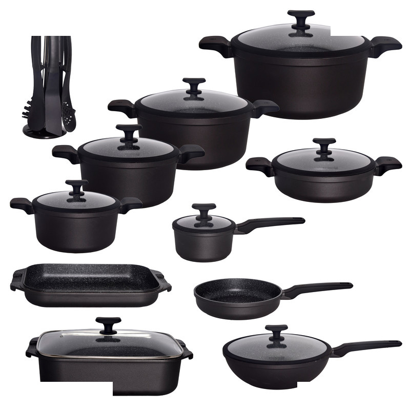 سرویس قابلمه و تابه گرانیتی 25 پارچه ولبرگ مدل B سرویس قابلمه و تابه گرانیتی 25 پارچه ولبرگ مدل B