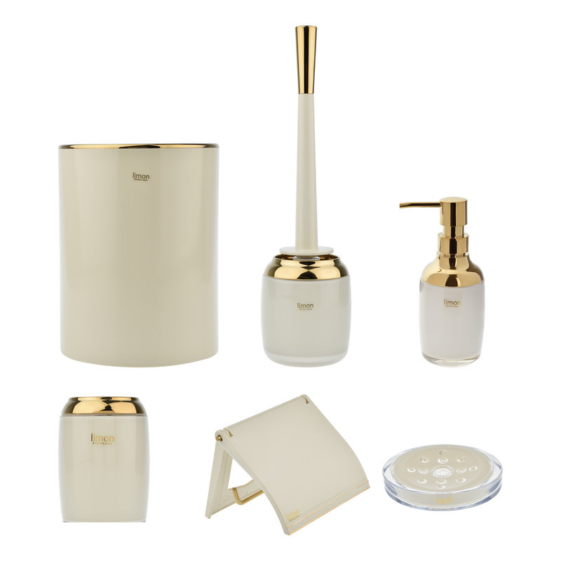 ست سرویس بهداشتی 6 تکه لیمون مدل رومانتیک