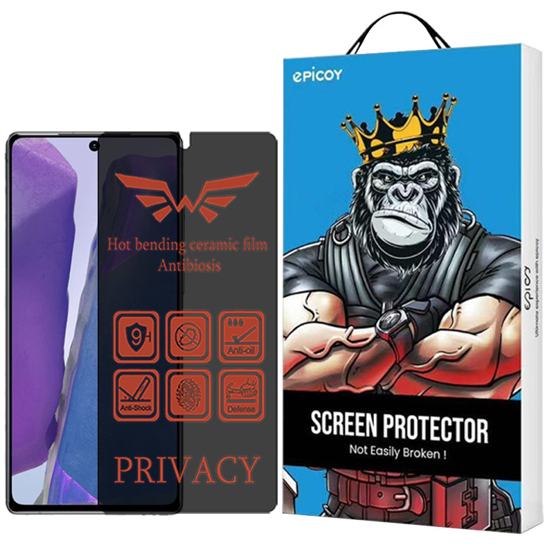 محافظ صفحه نمایش حریم شخصی اپیکوی مدل Nano-Privacy مناسب برای گوشی موبایل سامسونگ Galaxy Note20 4G/5G محافظ صفحه نمایش حریم شخصی اپیکوی مدل Nano-Privacy مناسب برای گوشی موبایل سامسونگ Galaxy Note20 4G/5G
