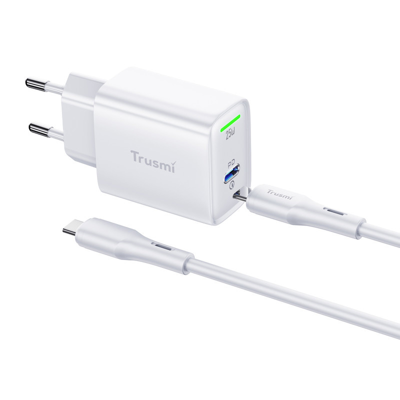 شارژر دیواری 25 وات تراسمی مدل CH15-02 به همراه کابل USB-C شارژر دیواری 25 وات تراسمی مدل CH15-02 به همراه کابل USB-C