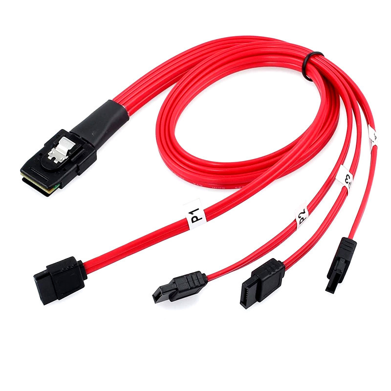 کابل تبدیل Mini SAS SFF-8087 به چهار SATA اسمارطور مدل SM75 کابل تبدیل Mini SAS SFF-8087 به چهار SATA اسمارطور مدل SM75