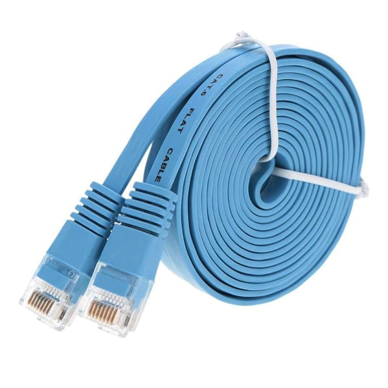 کابل شبکه CAT6 تخت مدل MM6 طول 3 متر کابل شبکه CAT6 تخت مدل MM6 طول 3 متر