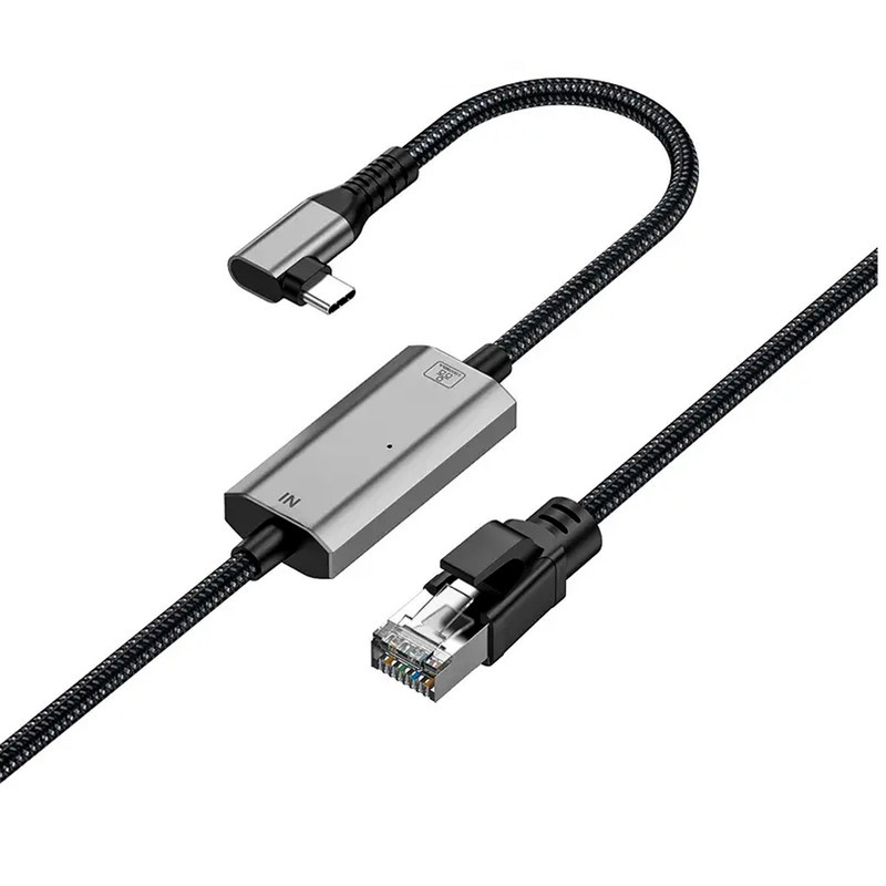 کابل تبدیل RJ45 به USB-C اسمارطور مدل RJ-C-90 طول 1.2 متر کابل تبدیل RJ45 به USB-C اسمارطور مدل RJ-C-90 طول 1.2 متر