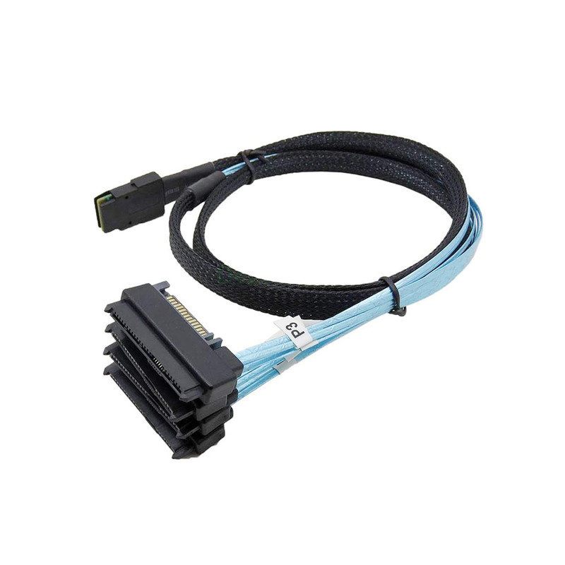 کابل تبدیل Mini SAS SFF-8087 به چهار پورت 29pin SFF-8482 با تغذیه ساتا 15 پین اسمارطور مدل SM275 کابل تبدیل Mini SAS SFF-8087 به چهار پورت 29pin SFF-8482 با تغذیه ساتا 15 پین اسمارطور مدل SM275