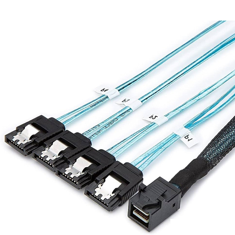 کابل تبدیل 1 به 4 Mini SAS SFF-8643 به SATA اسمارطور مدل SM105 کابل تبدیل 1 به 4 Mini SAS SFF-8643 به SATA اسمارطور مدل SM105