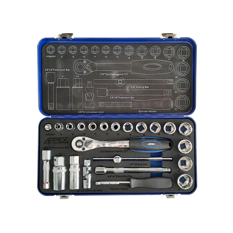 جعبه بکس اپکس مدل AJ-APX-1524 مجموعه 24 عددی جعبه بکس اپکس مدل AJ-APX-1524 مجموعه 24 عددی