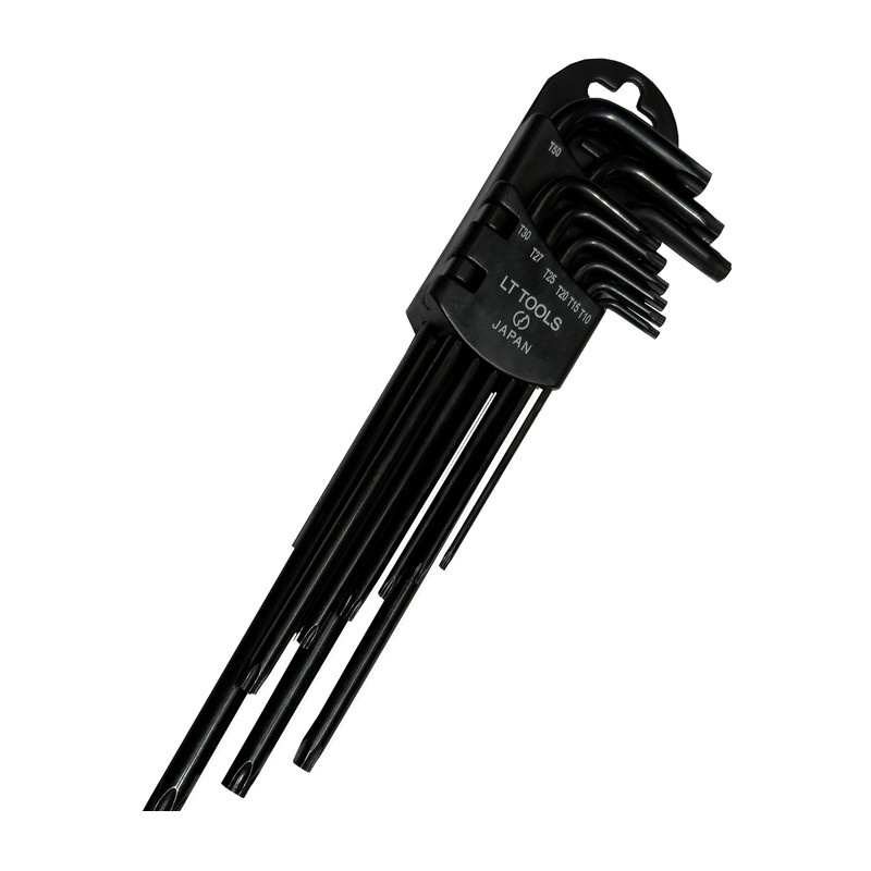 آچار آلن لایت مدل فوق بلند کد SMT-LIGHT-JAPAN--T10-t50-SORAKH DAR مجموعه 9 عددی آچار آلن لایت مدل فوق بلند کد SMT-LIGHT-JAPAN--T10-t50-SORAKH DAR مجموعه 9 عددی