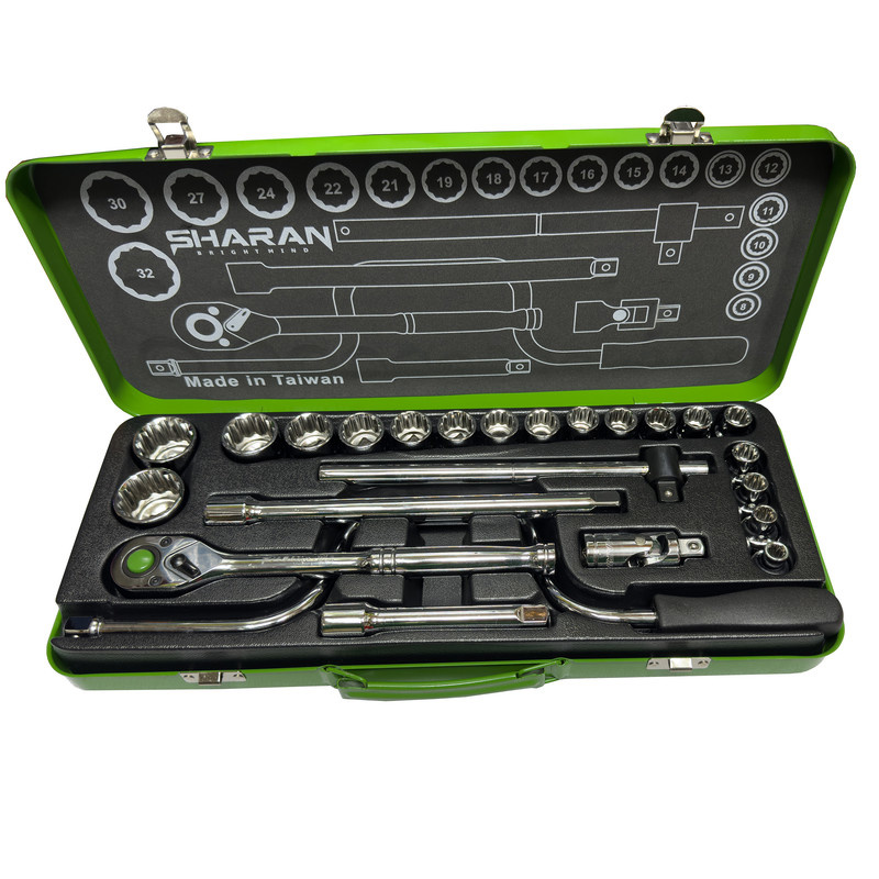 آچار بکس شاران مدل SMT-1/2INCH-12PAR-SM-12PT مجموعه 24 عددی آچار بکس شاران مدل SMT-1/2INCH-12PAR-SM-12PT مجموعه 24 عددی
