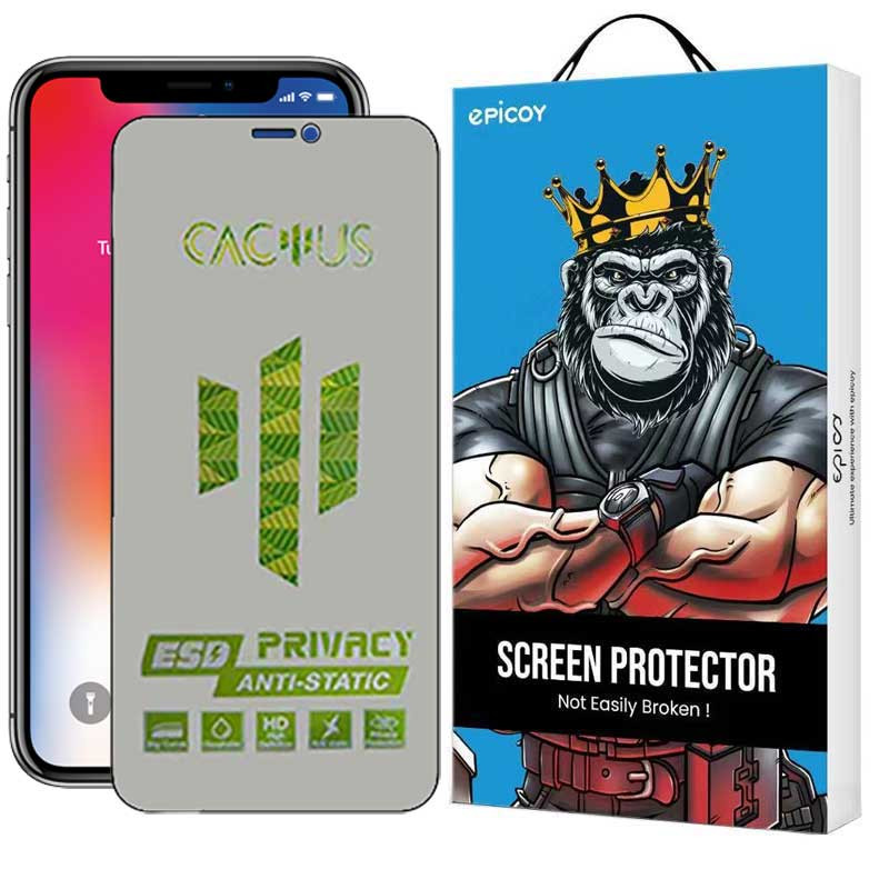 محافظ صفحه نمایش حریم شخصی اپیکوی مدل Cactus-ESD-Privacy مناسب برای گوشی موبایل اپل iPhone 11 Pro Max / XS Max محافظ صفحه نمایش حریم شخصی اپیکوی مدل Cactus-ESD-Privacy مناسب برای گوشی موبایل اپل iPhone 11 Pro Max / XS Max