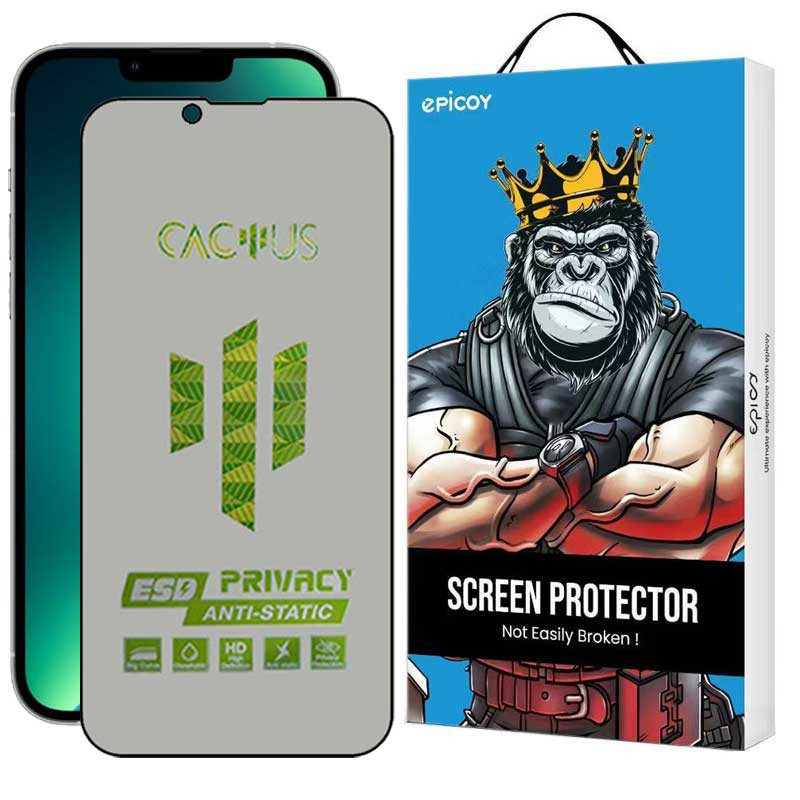 محافظ صفحه نمایش حریم شخصی اپیکوی مدل Cactus-ESD-Privacy مناسب برای گوشی موبایل اپل iPhone 14 / 13 Pro / 13 محافظ صفحه نمایش حریم شخصی اپیکوی مدل Cactus-ESD-Privacy مناسب برای گوشی موبایل اپل iPhone 14 / 13 Pro / 13