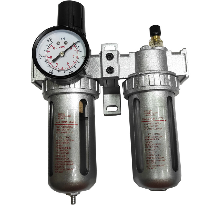 واحد مراقبت پنوماتیک  کمپرسور تاپکس مدل دو قلو کد SMT-TOPEX-AFRL-AIR FILTERAND REGULATOR-1/2