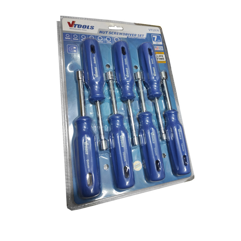 پیچ گوشتی بکسی وی تولز مدل SMT-NUTSCREWDRIVERSET-7PCS بسته 7 عددی پیچ گوشتی بکسی وی تولز مدل SMT-NUTSCREWDRIVERSET-7PCS بسته 7 عددی