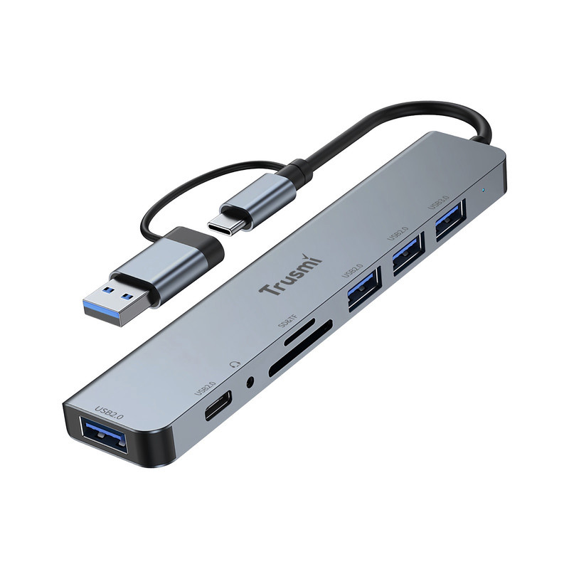هاب 8 پورت USB-C تراسمی مدلDS01-01 هاب 8 پورت USB-C تراسمی مدلDS01-01