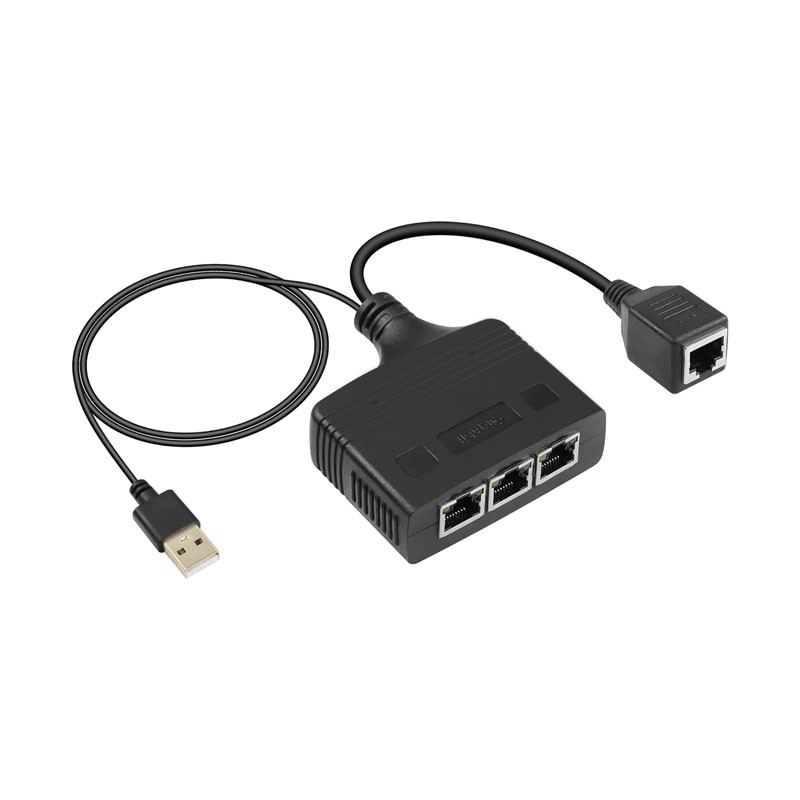 آداپتور شبکه 1 به 3 گیگابات مدل RJ45-s آداپتور شبکه 1 به 3 گیگابات مدل RJ45-s