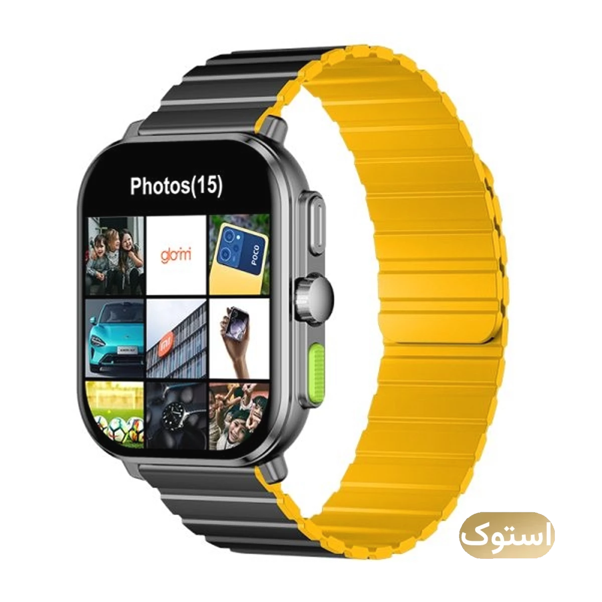 ساعت هوشمند استوک Open Box - گلوریمی مدل GS2 Pro - بدنه مشکی بند زرد ساعت هوشمند استوک Open Box - گلوریمی مدل GS2 Pro - بدنه مشکی بند زرد