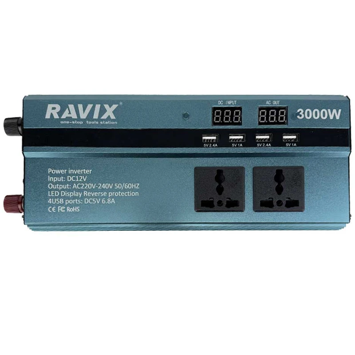 مبدل برق راویکس مدل RX-3000W ظرفیت 3000 وات-چند رنگ مبدل برق راویکس مدل RX-3000W ظرفیت 3000 وات-چند رنگ