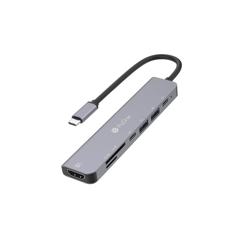 هاب USB-C پرووان 7 پورت مدل PHU565