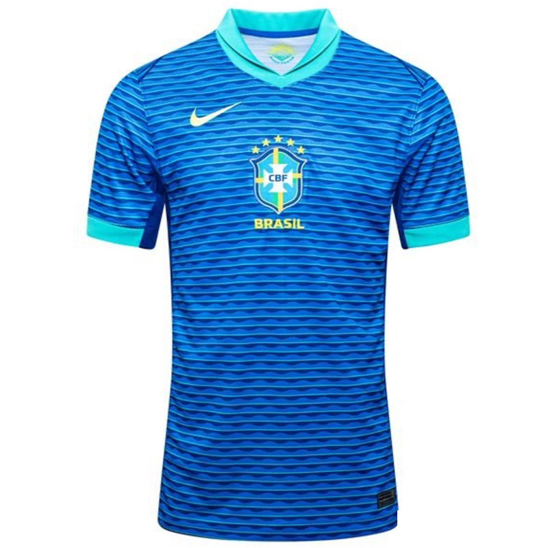 تی شرت ورزشی مردانه مدل برزیل Away 2024 آبی تی شرت ورزشی مردانه مدل برزیل Away 2024 آبی