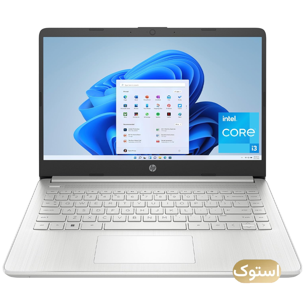 لپ تاپ استوک USED - اچ پی 14 اینچی مدل HP 14-dq i3 1215u 8GB 256GB - نقره ای