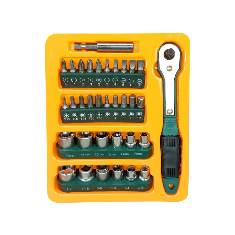 آچار بکس و سری آچار مدل xs008 مجموعه 35 عددی آچار بکس و سری آچار مدل xs008 مجموعه 35 عددی