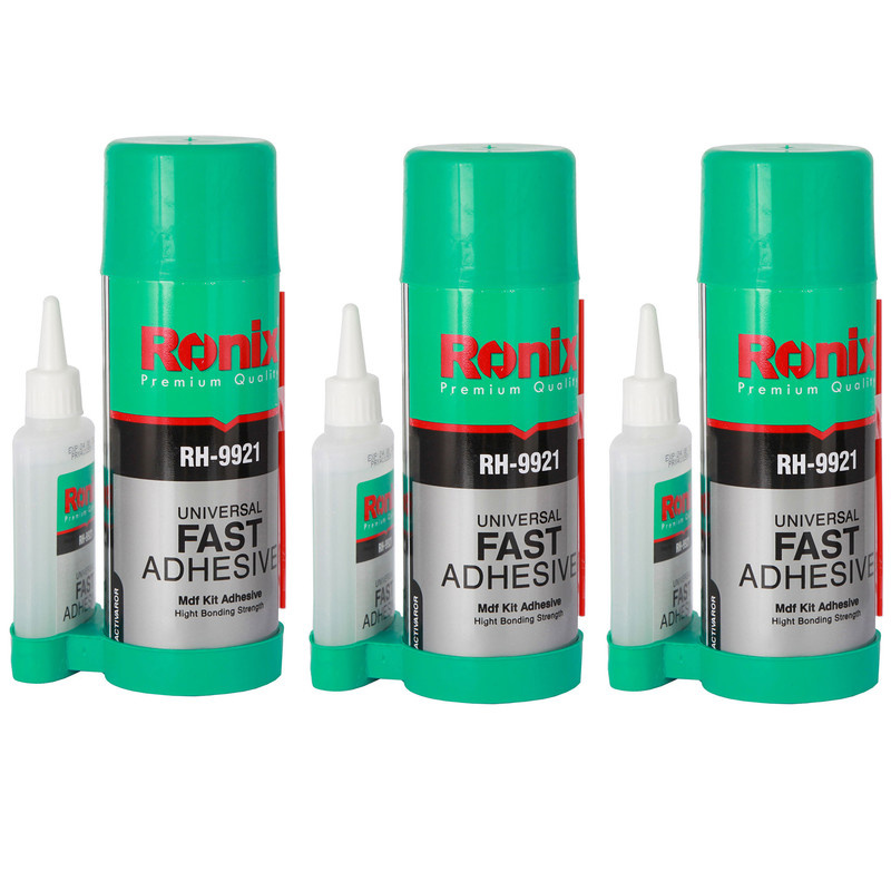 چسب فوری رونیکس مدل RH-9921G حجم 400 میلی لیتر بسته 3 عددی چسب فوری رونیکس مدل RH-9921G حجم 400 میلی لیتر بسته 3 عددی