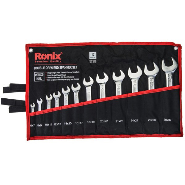 مجموعه 12 عددی آچار تخت رونیکس مدل RH-2202 مجموعه 12 عددی آچار تخت رونیکس مدل RH-2202