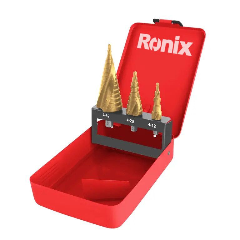مته مخروطی مارپیچ رونیکس مدل RH-5903 مجموعه سه عددی مته مخروطی مارپیچ رونیکس مدل RH-5903 مجموعه سه عددی