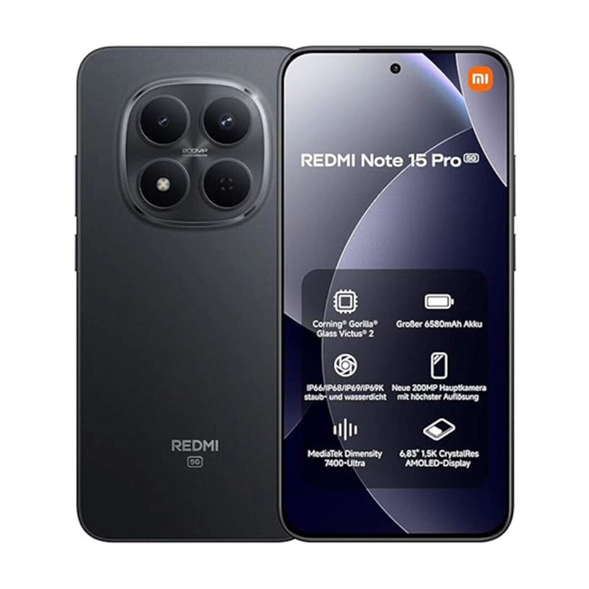 گو‌شی موبايل شیائومی مدل Redmi Note 15 Pro 5G ظرفیت 256 گیگابایت رم 12 گیگابایت