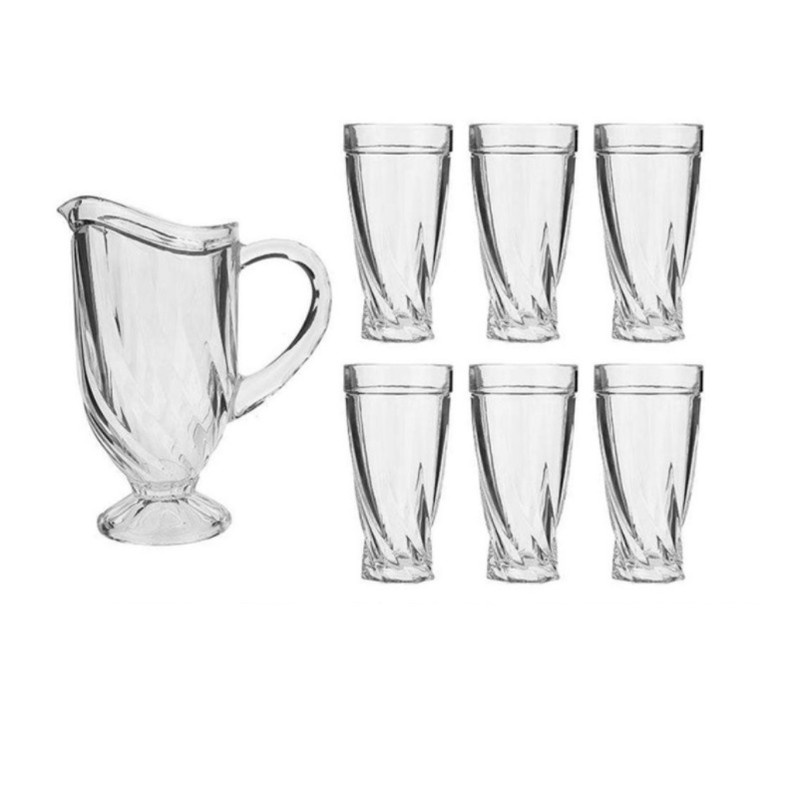 سرویس پارچ و لیوان 7 پارچه استارمکس مدل 01 سرویس پارچ و لیوان 7 پارچه استارمکس مدل 01