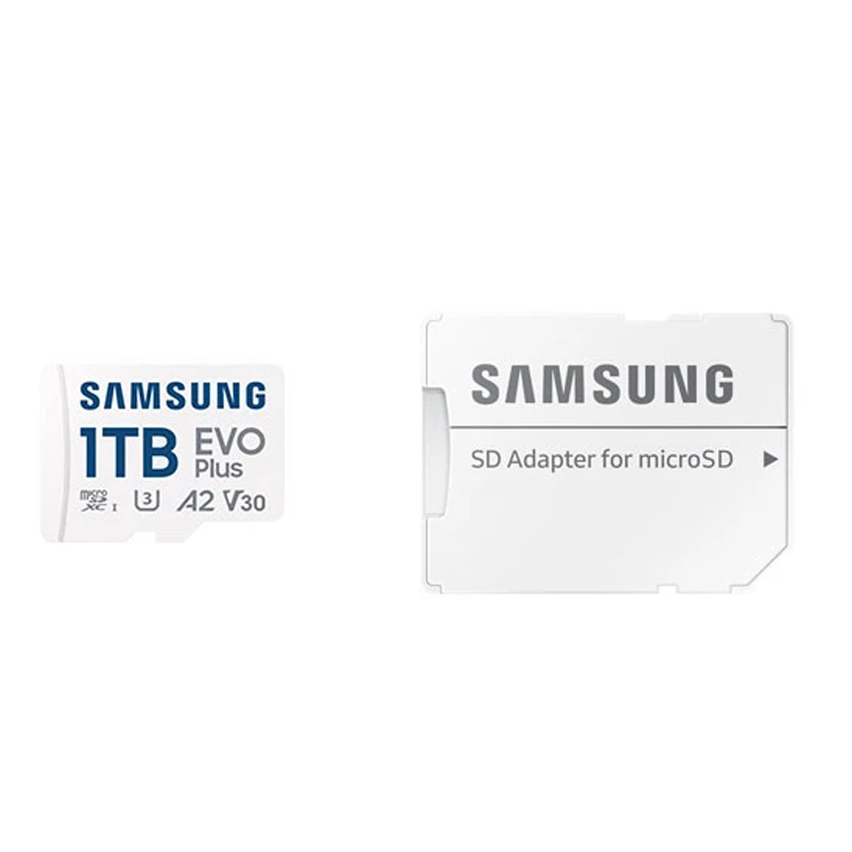 کارت حافظه microSDXC سامسونگ مدل EVO PLUS کلاس A2 استاندارد UHS-U3 سرعت 160MBps ظرفیت 1 ترابایت به همراه آداپتور SD-سفید کارت حافظه microSDXC سامسونگ مدل EVO PLUS کلاس A2 استاندارد UHS-U3 سرعت 160MBps ظرفیت 1 ترابایت به همراه آداپتور SD-سفید
