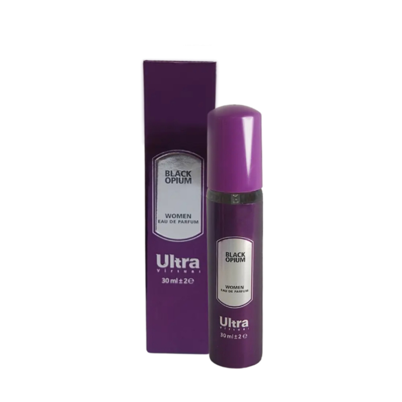 عطر جیبی زنانه اولترا ویرچوآل مدل BLACK OPIUM با رایحه تند حجم 30 میلی لیتر عطر جیبی زنانه اولترا ویرچوآل مدل BLACK OPIUM با رایحه تند حجم 30 میلی لیتر