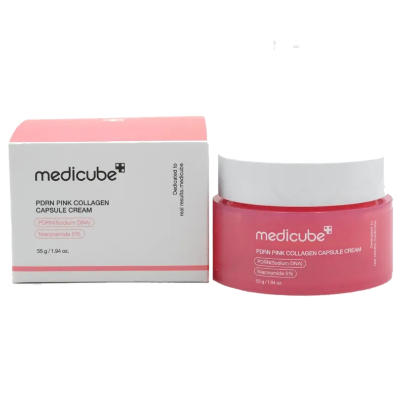 کرم مرطوب کننده صورت مدیکیوب مدل pdrn pink collagen capsule مناسب برای انواع پوست حجم 55 میلی لیتر کرم مرطوب کننده صورت مدیکیوب مدل pdrn pink collagen capsule مناسب برای انواع پوست حجم 55 میلی لیتر