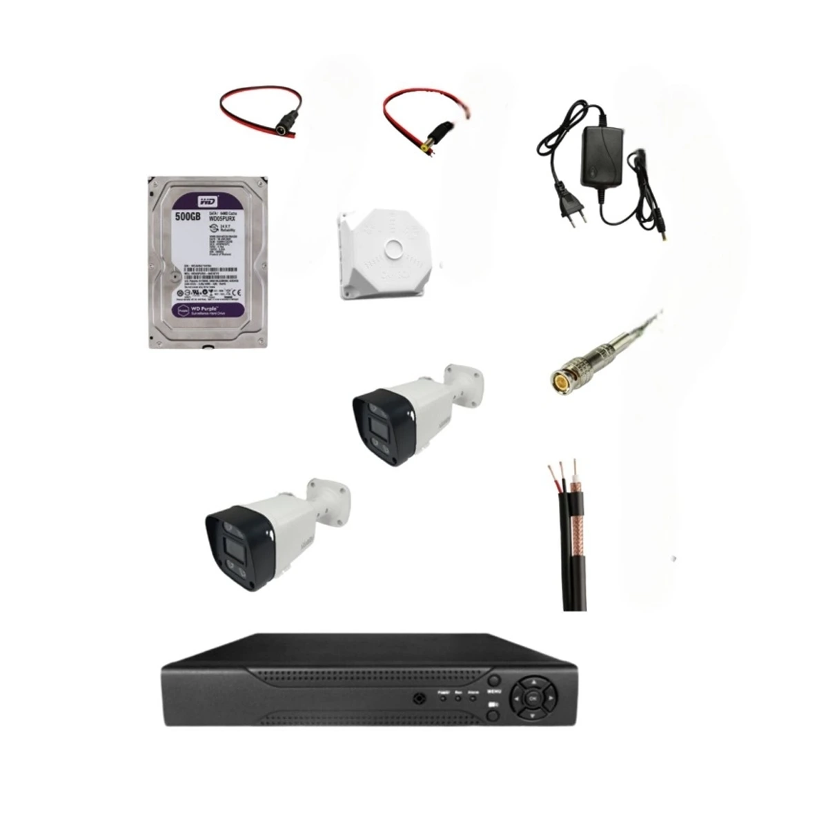 پکیج دوربین مداربسته نگاهبان مدل BN-802-Y61 مجموعه 2 عددی پکیج دوربین مداربسته نگاهبان مدل BN-802-Y61 مجموعه 2 عددی