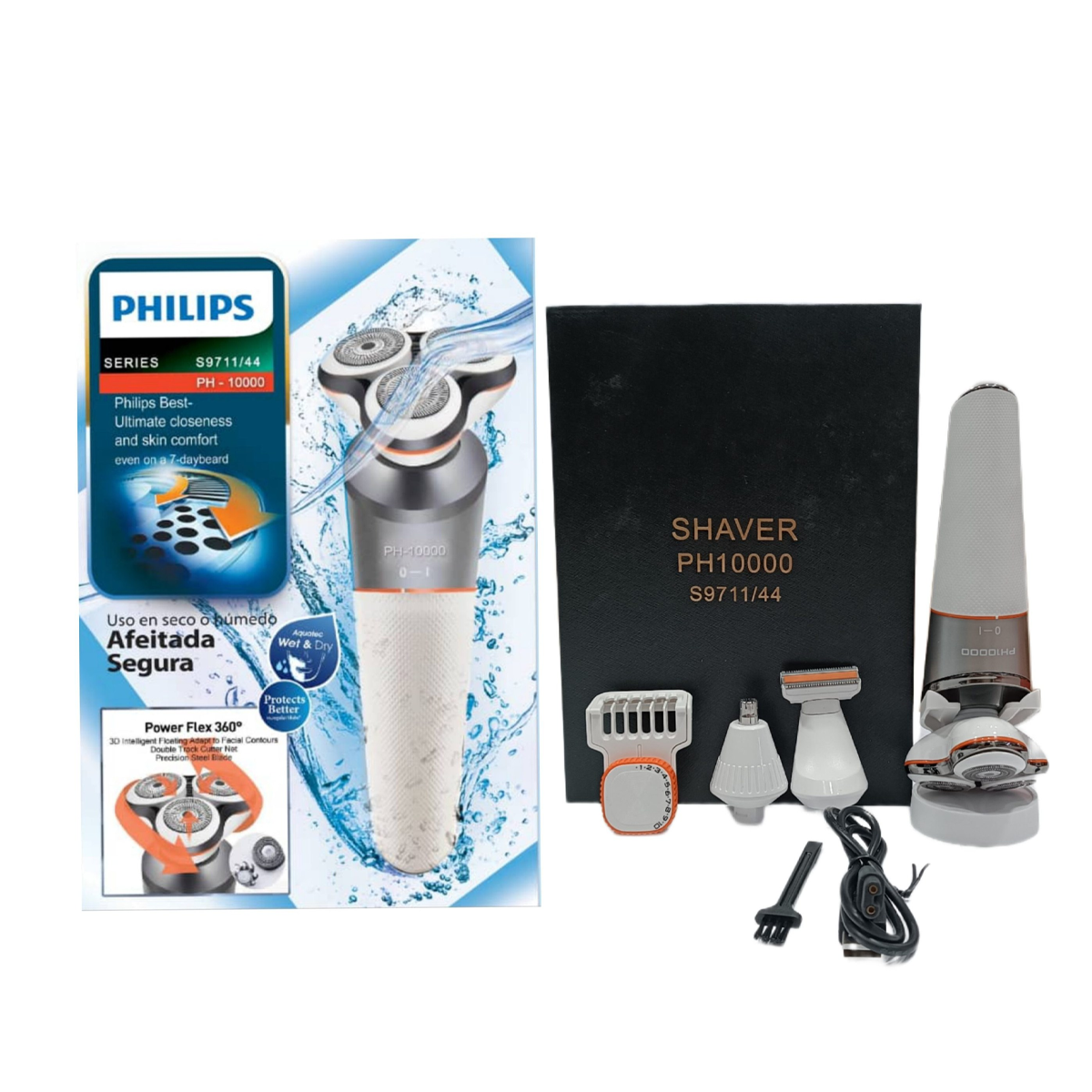 ماشین اصلاح موی صورت فیلیپس مدل Philips 9711/44 _ PH 10000-سفید ماشین اصلاح موی صورت فیلیپس مدل Philips 9711/44 _ PH 10000-سفید