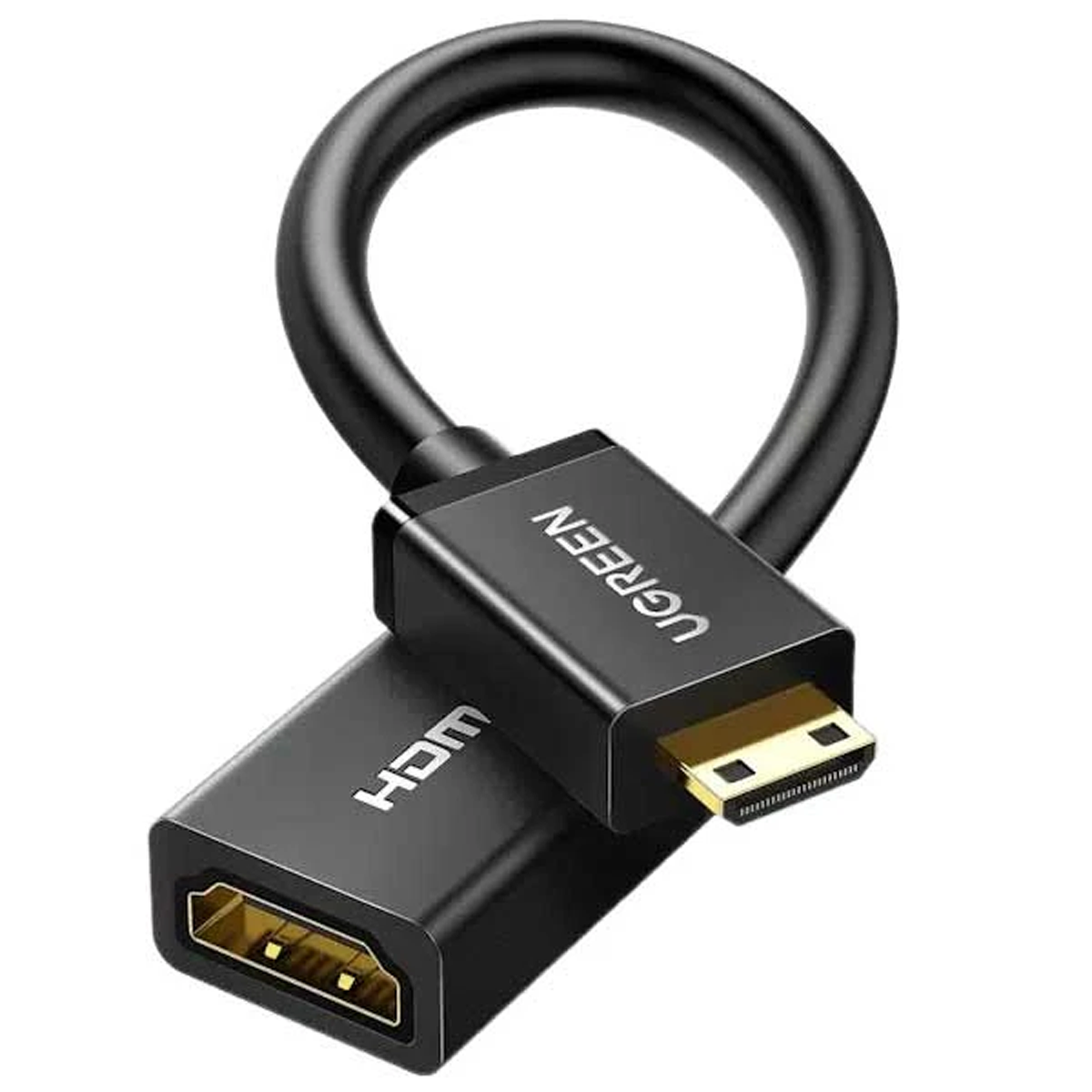 تبدیل Mini HDMI Male به HDMI Female یوگرین کد 20137 تبدیل Mini HDMI Male به HDMI Female یوگرین کد 20137