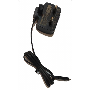 آداپتور شارژ اصلی سه شاخه اروپا سامسونگ 5 ولت 0.7 آمپر - توان 3.5 وات	