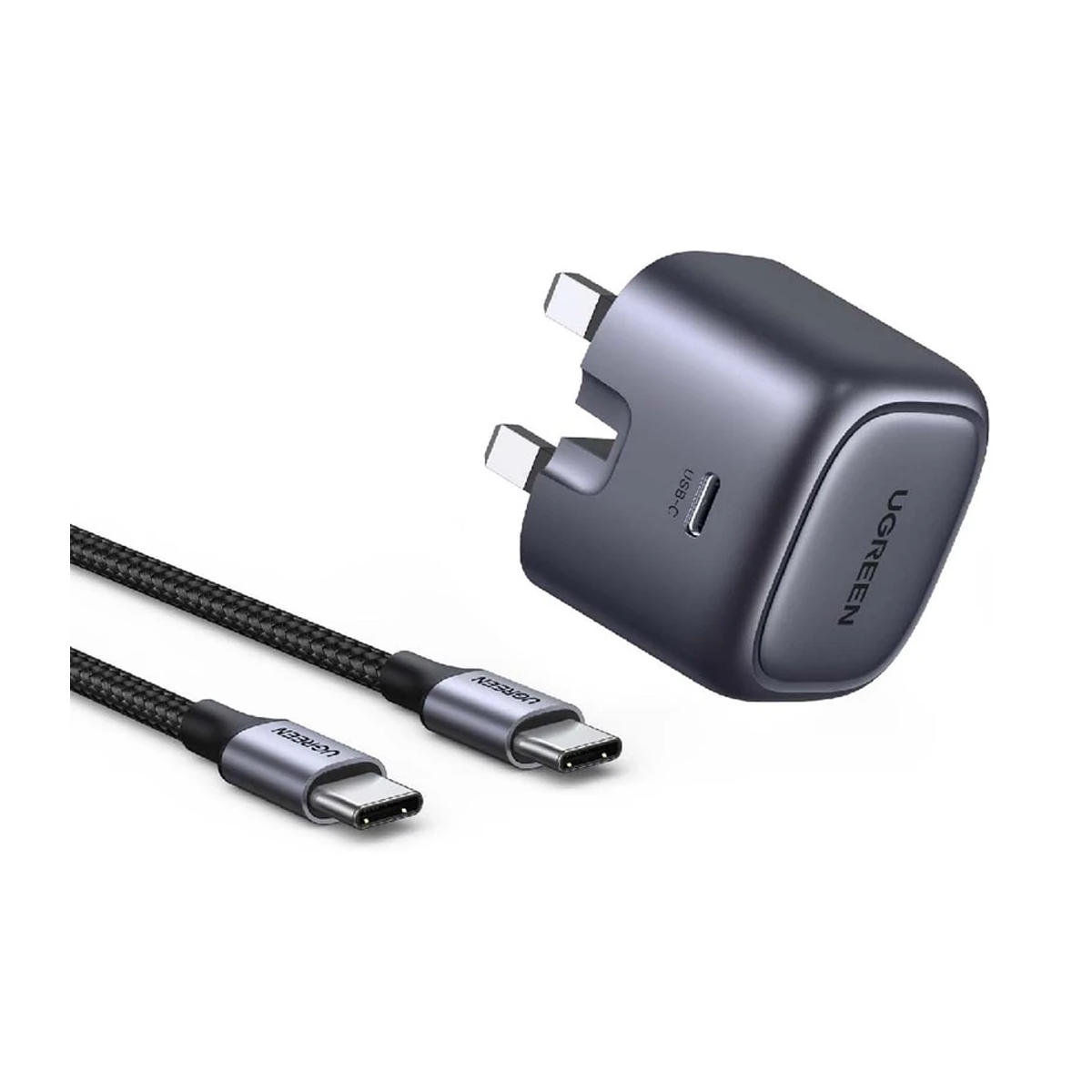 شارژر دیواری 30 وات یوگرین مدل CD305-25114 به همراه کابل USB-C-خاکستری شارژر دیواری 30 وات یوگرین مدل CD305-25114 به همراه کابل USB-C-خاکستری