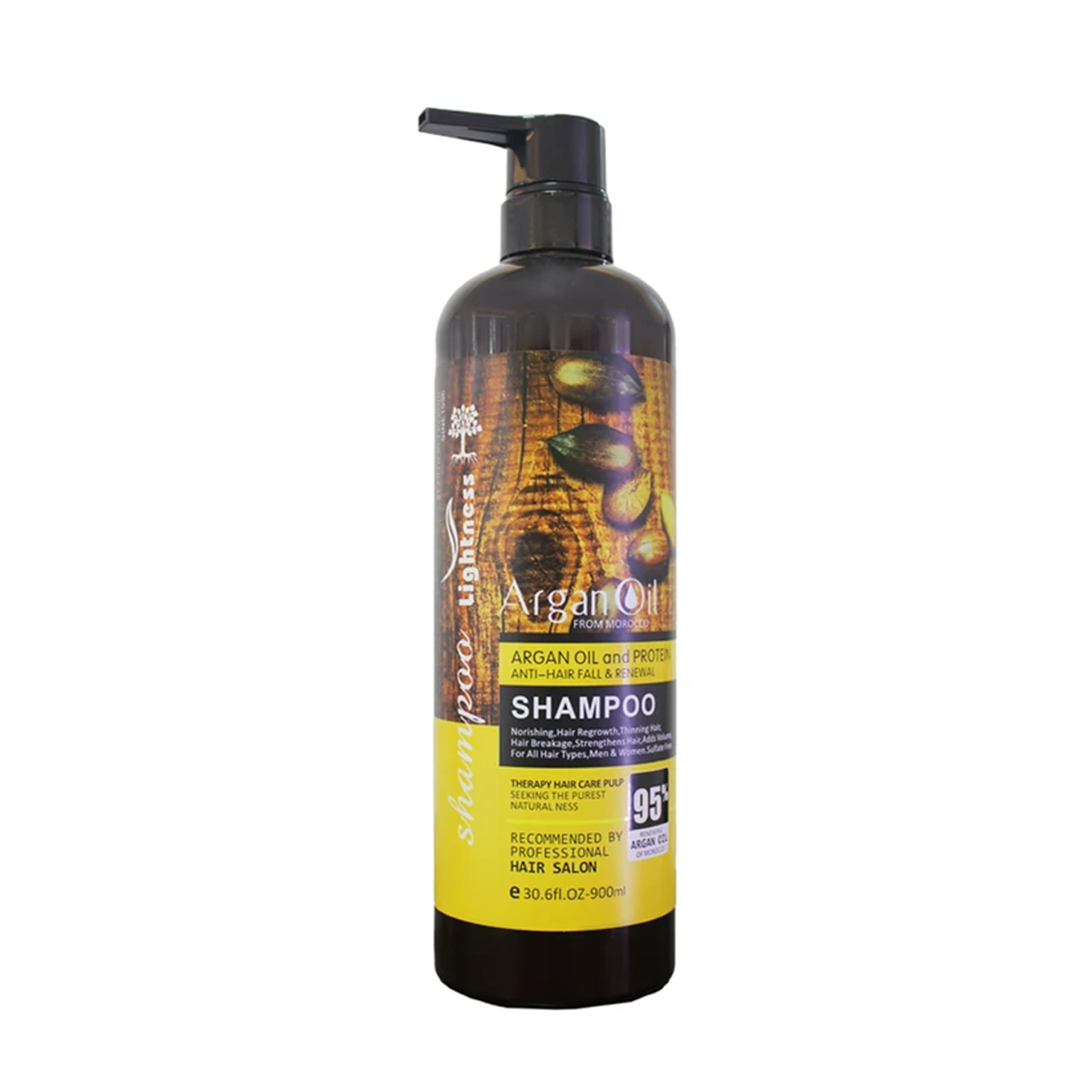 شامپو تقویتکننده و ضد ریزش مو لایتنس مدل Argan Oil حجم 900 میلی لیتر- شامپو تقویتکننده و ضد ریزش مو لایتنس مدل Argan Oil حجم 900 میلی لیتر-