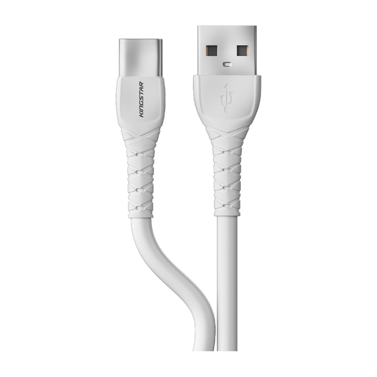 کابل تایپ سی کینگ استار مدل K520C طول 25 سانتی متر-سفید