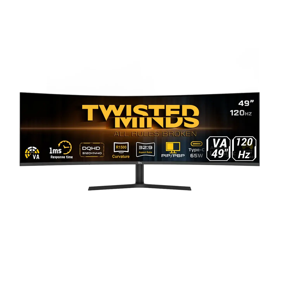 مانیتور گیمینگ تویستد مایندز مدل TM34CWQHDVA سایز 34 اینچ مانیتور گیمینگ تویستد مایندز مدل TM34CWQHDVA سایز 34 اینچ