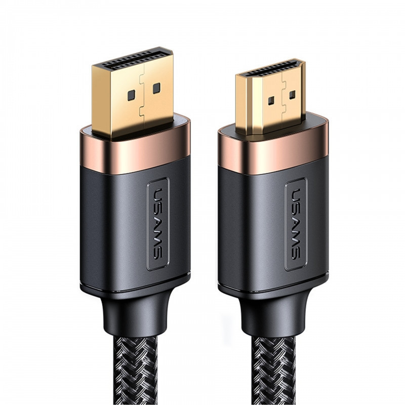 کابل Display Port به HDMI یوسمز کد sj530 طول 2 متر کابل Display Port به HDMI یوسمز کد sj530 طول 2 متر