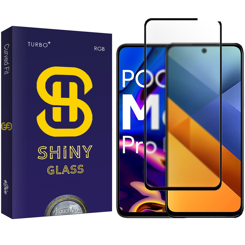 محافظ صفحه نمایش شیشه ای آتوچبو مدل Shiny مناسب برای گوشی موبایل شیائومی Poco M6 4G / Poco M6 Pro 5G محافظ صفحه نمایش شیشه ای آتوچبو مدل Shiny مناسب برای گوشی موبایل شیائومی Poco M6 4G / Poco M6 Pro 5G