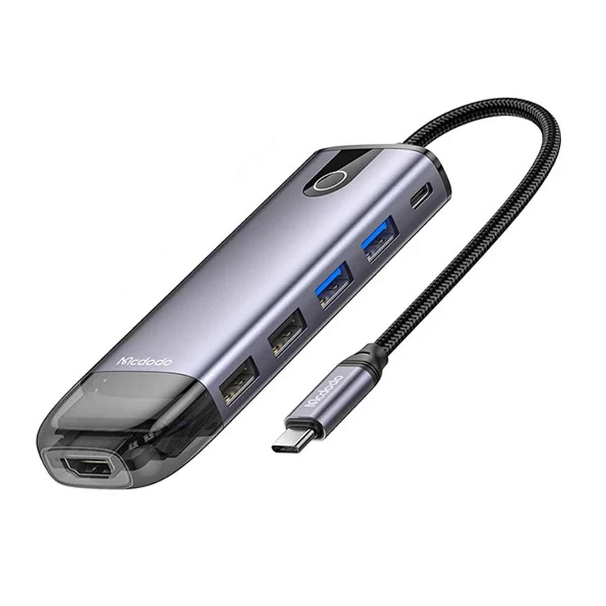 هاب USB-C مک دودو 10 پورت مدل HU-7420-خاکستری هاب USB-C مک دودو 10 پورت مدل HU-7420-خاکستری