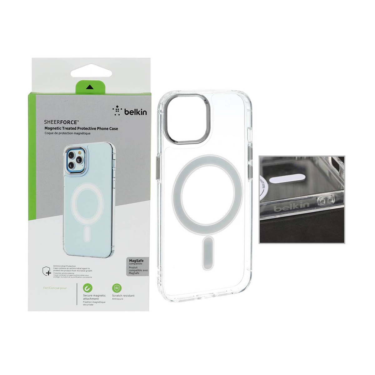 کاور گوشی اپل iPhone 12 - 12 Pro بلکین مدل SheerForce کاور گوشی اپل iPhone 12 - 12 Pro بلکین مدل SheerForce