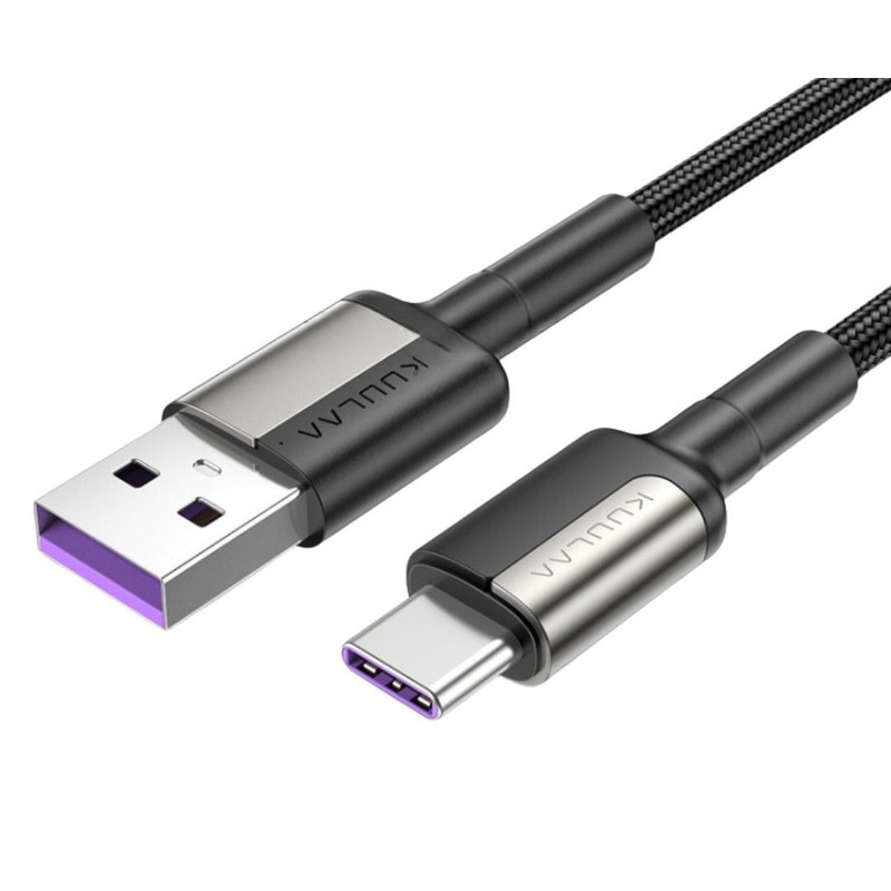 کابل تبدیل USB-A به usb-C کولا مدل KL-X12 طول 1 متر کابل تبدیل USB-A به usb-C کولا مدل KL-X12 طول 1 متر
