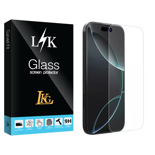 محافظ صفحه نمایش ال کا جی مدل بی حاشیه مناسب برای گوشی موبایل اپل iPhone 17 Pro Max محافظ صفحه نمایش ال کا جی مدل بی حاشیه مناسب برای گوشی موبایل اپل iPhone 17 Pro Max